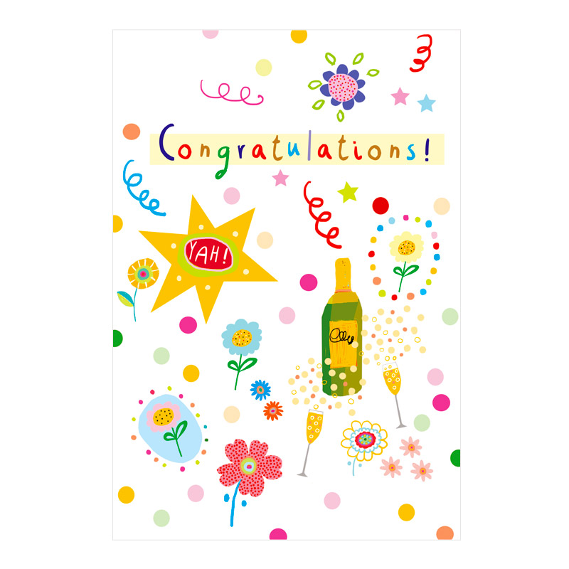 Floral birthday design, vibrant flowers, happy birthday, designed by Marianna Jagoda for TMS International, published by Chrome Vogue Paris.