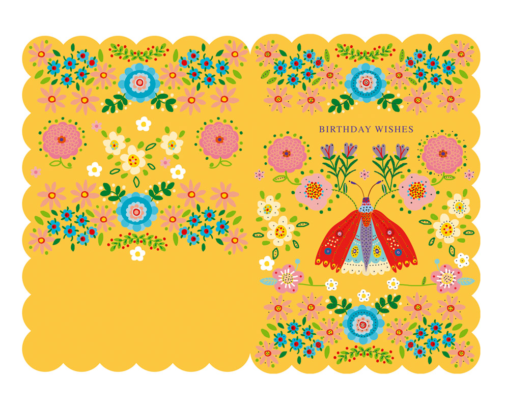Per questo giorno speciale, floral design, flower pot illustration, Bohemian Melody collection designed by Marianna Jagoda for TMS International, published by Kartos.